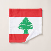 Vlag van Libanon Bad Handdoek (Wasdoekje)