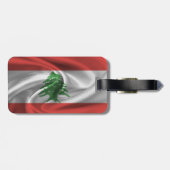 Vlag van Libanon Bagagelabel (Achterkant horizontaal)