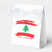 Vlag van Libanon Bedankdoosjes (Voorkant Zijde)
