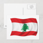 Vlag van Libanon Briefkaart (Voorkant / Achterkant)