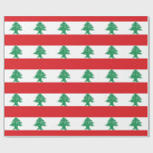 Vlag van Libanon Cadeaupapier (Vlak)