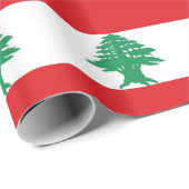 Vlag van Libanon Cadeaupapier (Rol Hoek)