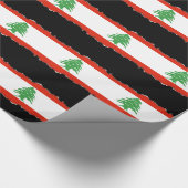 Vlag van Libanon Cadeaupapier (Hoek)