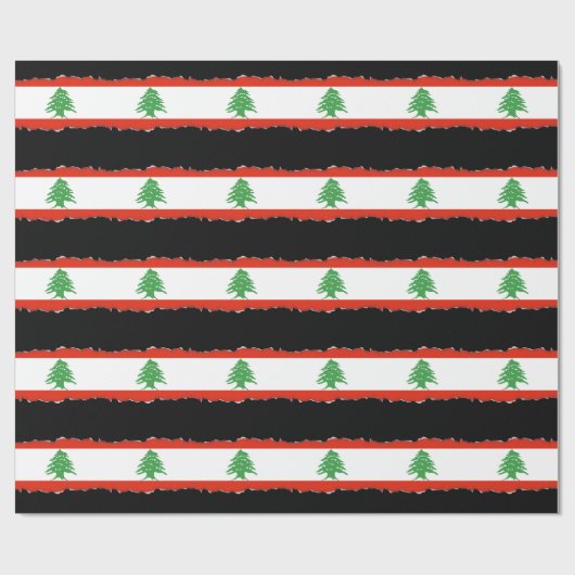 Vlag van Libanon Cadeaupapier (Vlak)