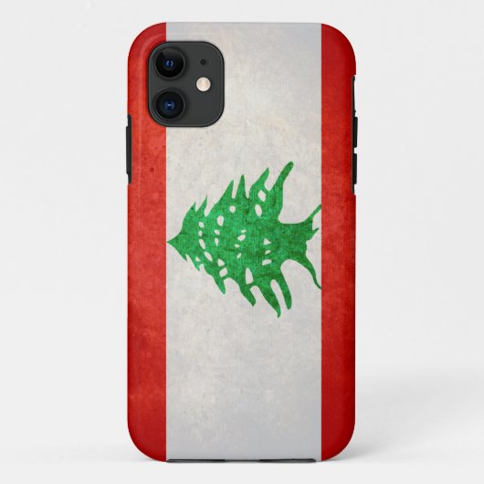 Vlag van Libanon Case-Mate iPhone Case (Achterkant)