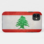 Vlag van Libanon Case-Mate iPhone Case (Achterkant (horizontaal))