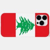 Vlag van Libanon Case-Mate iPhone Case (Achterkant (horizontaal))