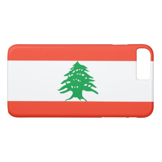 Vlag van Libanon Case-Mate iPhone Case (Achterkant (Horizontaal))
