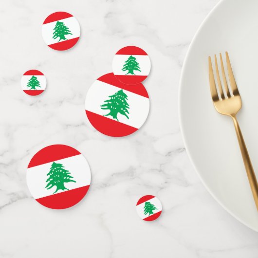 Vlag van Libanon Confetti (Groep)