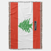 Vlag van Libanon Deken (Voorkant Verticaal)