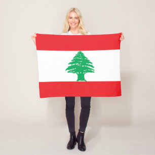 Vlag van Libanon Fleece Deken