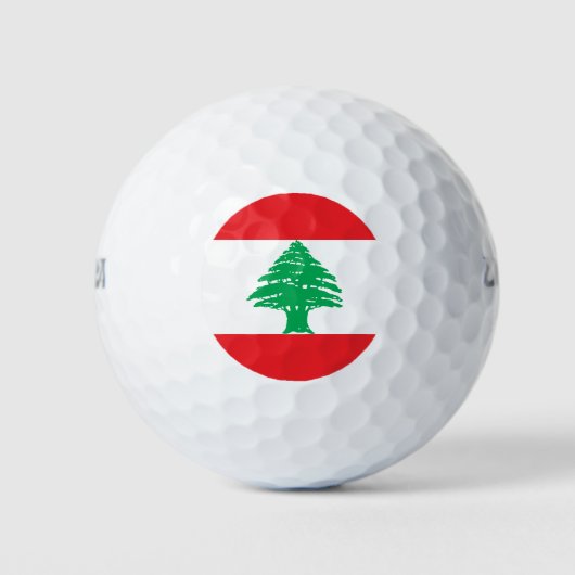 Vlag van Libanon Golfballen (Voorkant)