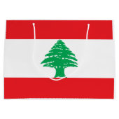 Vlag van Libanon Groot Cadeauzakje (Voorkant)