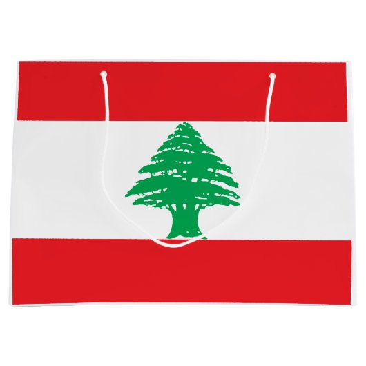 Vlag van Libanon Groot Cadeauzakje (Voorkant)