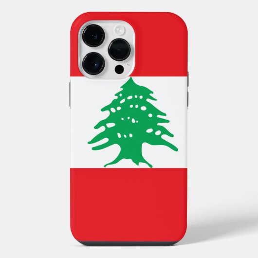 Vlag van Libanon iPhone Hoesje (Achterkant)