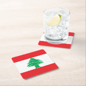 Vlag van Libanon Kartonnen Onderzetters (Insitu)