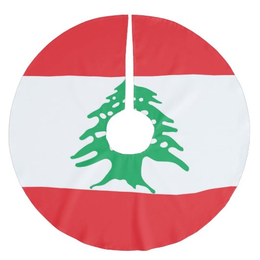 Vlag van Libanon Kerstboom Rok (Voorkant)