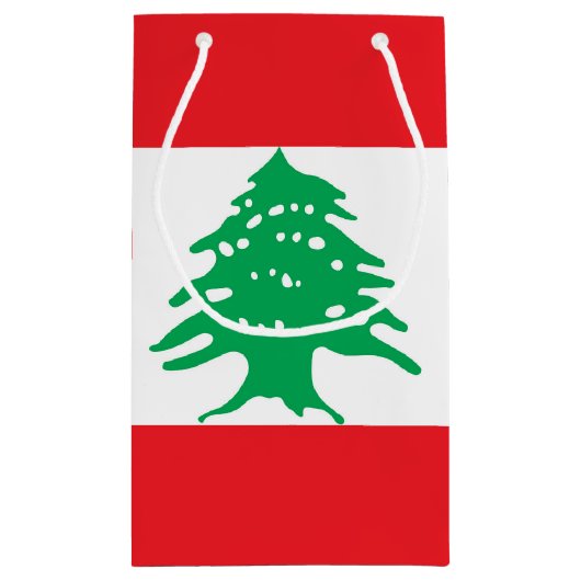 Vlag van Libanon Klein Cadeauzakje (Achterkant)