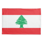 Vlag van Libanon Kussensloop (Achterkant)