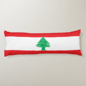 Vlag van Libanon Lichaamskussen (Achterkant)