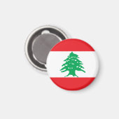 Vlag van Libanon Magneet (Voorkant / Achterkant)