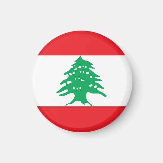 Vlag van Libanon Magneet (Voorkant)
