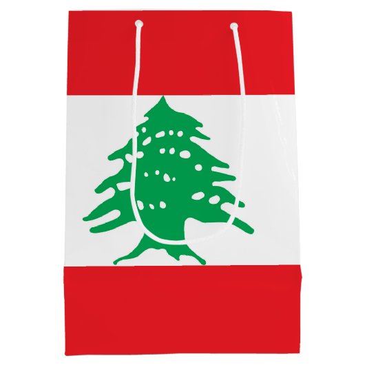 Vlag van Libanon Medium Cadeauzakje (Achterkant)