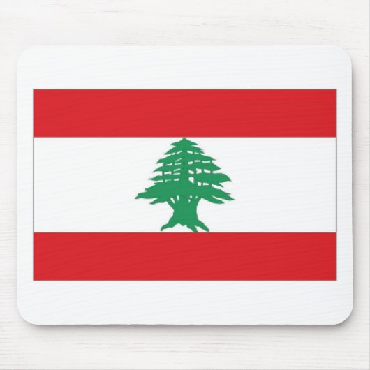 Vlag van Libanon Muismat (Voorkant)
