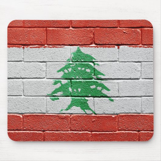 Vlag van Libanon Muismat (Voorkant)