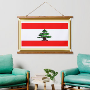 Vlag van Libanon Muurkunst Tapijt Hangend Wandkleed