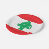 Vlag van Libanon Papieren Bordje (Gekanteld)