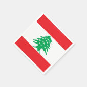 Vlag van Libanon Papieren servetten (Hoek)