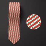 Vlag van Libanon Patroon Stropdas<br><div class="desc">De vlag van Libanon Pattern Necktie benadrukt de nationale kleuren van het land van een afstand door het gebruik van een slim schuin ontwerp. Bij nadere beschouwing laat het naadloze herhaalbare patroon van kleine vlaggetjes op een esthetisch aangename manier het nationale vaandel zien.</div>