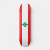 Vlag van Libanon Persoonlijk Skateboard (Voorkant)