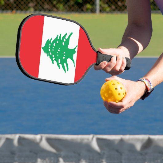 Vlag van Libanon Pickleball Paddle (Insitu)