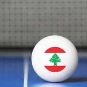 Vlag van Libanon Pingpongbal (Net)
