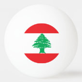 Vlag van Libanon Pingpongbal (Achterkant)