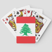 Vlag van Libanon Pokerkaarten (Achterkant)