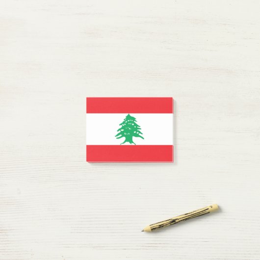 Vlag van Libanon Post-it® Notes (Op bureau)