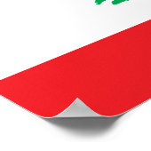 Vlag van Libanon Poster (Hoek)