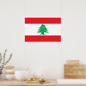 Vlag van Libanon Poster (Keuken)