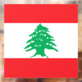 Vlag van Libanon Raamsticker (Vel 2)