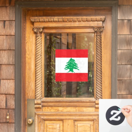 Vlag van Libanon Raamsticker (Huis Deur)