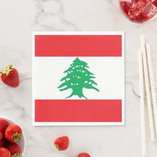 Vlag van Libanon Servet (Insitu)