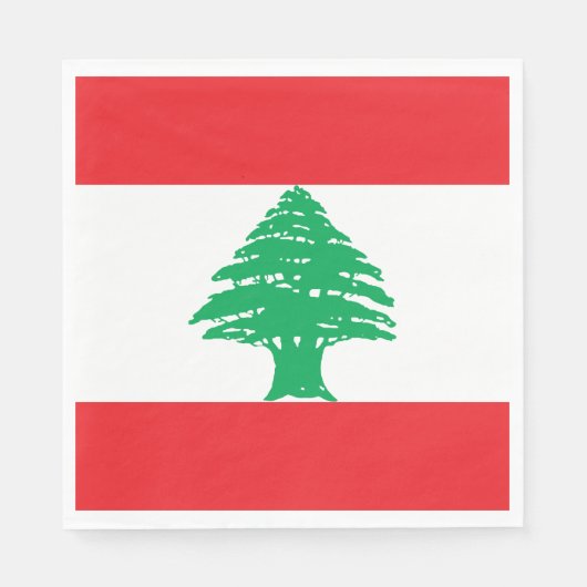 Vlag van Libanon Servet (Voorkant)
