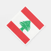 Vlag van Libanon Servet (Hoek)