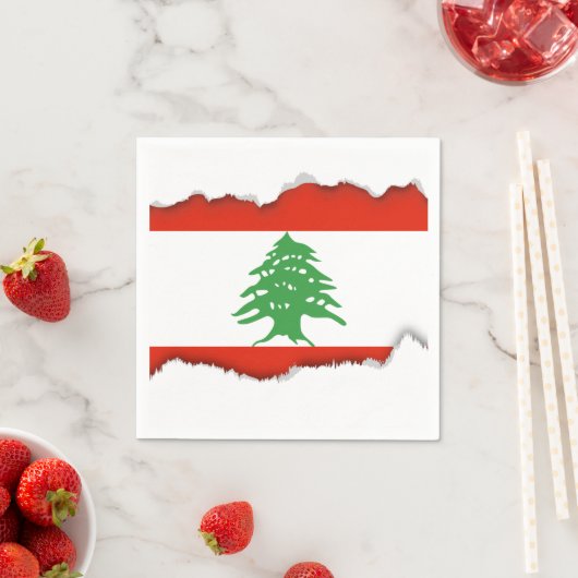 Vlag van Libanon Servet (Insitu)