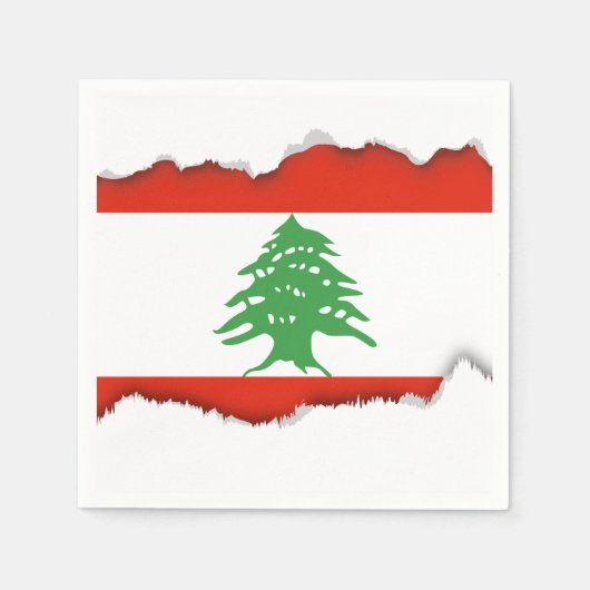 Vlag van Libanon Servet (Voorkant)