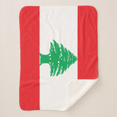 Vlag van Libanon Sherpa Deken (Voorkant)