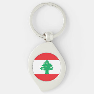 Vlag van Libanon Sleutelhanger